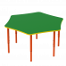 Детский шестиместный столик с регулировкой высоты